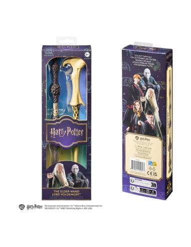 Noble Collection Harry Potter Paquete doble de varitas de juego de rol The Elder & Lord Voldemort 30 cm