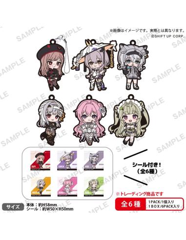 Bushiroad Goddess of Victory: Nikke figuras PVC Rubber Strap Vol. 1 Box Ver. 5 cm Surtido (6)