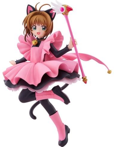 Good Smile Company Cardcaptor Sakura Estatua PVC Pop Up Parade Sakura Kinomoto: Black Cat Costume Ver. L Size 22 cm
