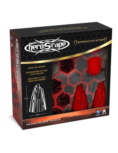 Renegade Heroscape expansión del terreno The Lava Fields of Valhalla *Edición Inglés*