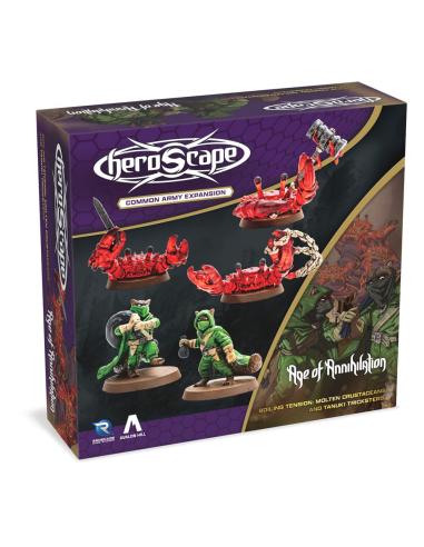 Renegade Heroscape expansión del ejército Boiling Tension: Molten Crustaceans & Tanuki Tricksters *Edición Inglés*
