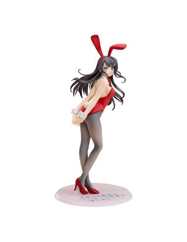 Aniplex Rascal Does Not Dream of Bunny Girl Senpai Estatua 1/7 Mai Sakurajima Red Bunny Girl Ver. 27 cm