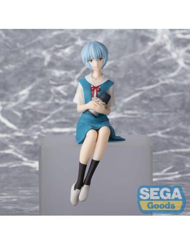 Sega Rebuild of Evangelion Estatua PVC PM Perching Rei Ayanami Evangelion New Theatrical Edition 14 cm