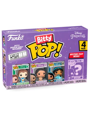 FUNKO Blister 4 figuras Bitty POP Disney Princesas Bella