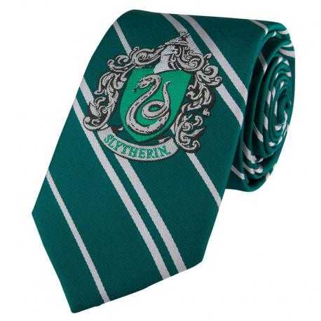 Corbata Slytherin Harry Potter logo tejido - Imagen 1