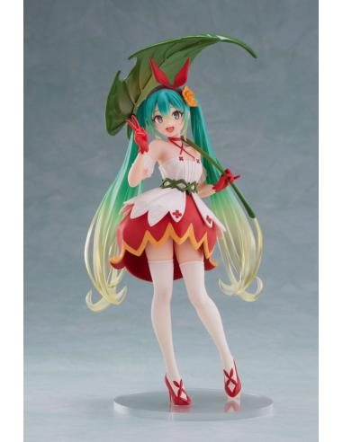 Taito Prize Hatsune Miku Estatua PVC Hatsune Miku Wonderland Figure Thumbelina 18 cm