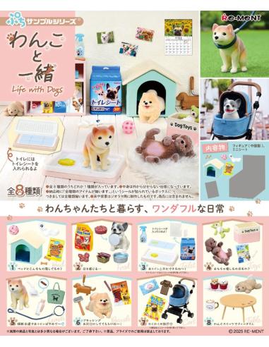Re-Ment Life with Dogs Minifiguras Expositor (8)