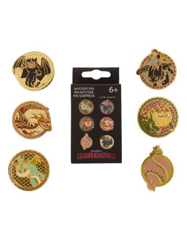 Loungefly Dreamworks by Loungefly Chapas esmaltadas Blind Box How to Train your Dragon Surtido (12)