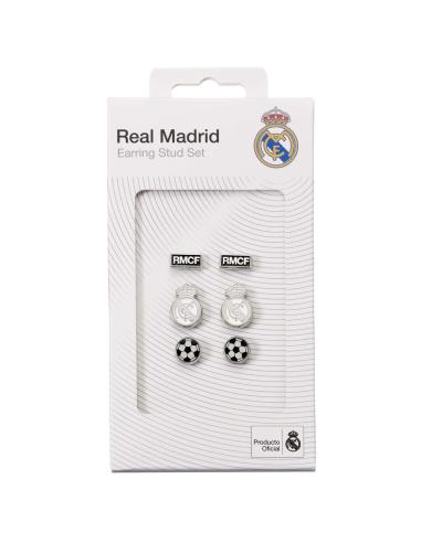 THE CARAT SHOP Set 3 Pares de pendientes Real Madrid