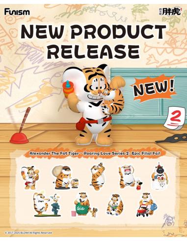 Funism Alexander The Fat Tiger Minifiguras Roaring Love Series 2: Epic Filial Fabil 7 cm Expositor (8)