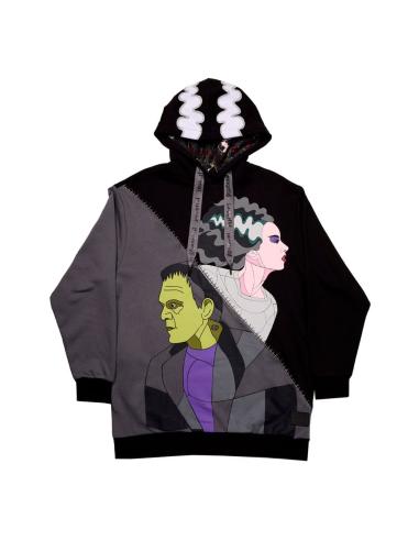 Loungefly Universal Monsters by Loungefly Sudadera Capucha Unisex Bride of Frankenstein talla M