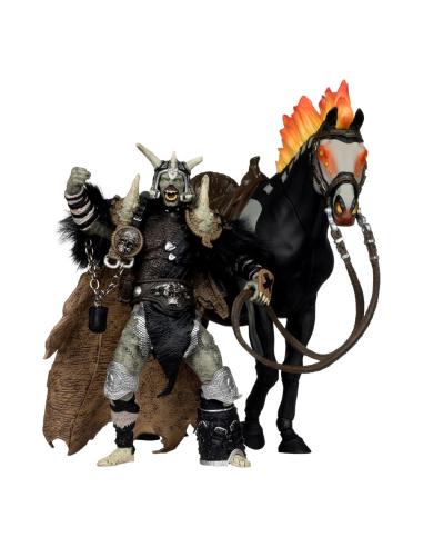McFarlane Toys Spawn Figura Bloodaxe con caballo (Spawn: The Dark Ages) (McFarlane Toys 30th Anniversary) (Gold Label) 18 cm