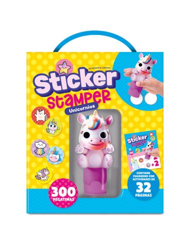 PLAYTIME Kit Sticker Stamper Unicornios