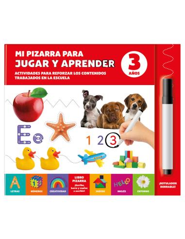 BOOKIT Mi Pizarra para Jugar y Aprender 3 Años español