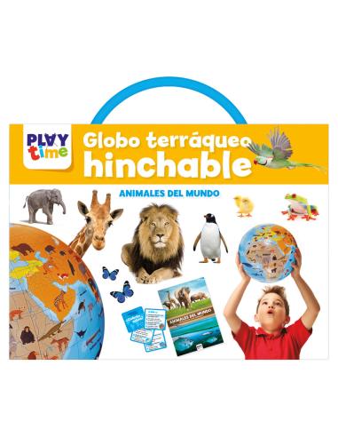 PLAYTIME Globo Terraqueo Hinchable El Mundo de los Animales español