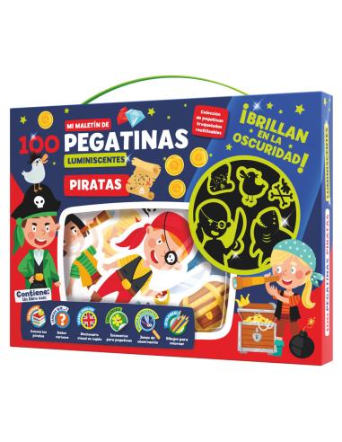 PLAYTIME Maletin 100 pegatinas luminiscentes Piratas