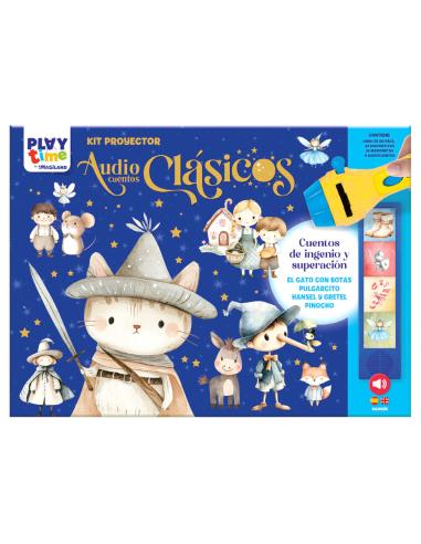 PLAYTIME Kit Proyector Audiocuentos Clasicos Cuentos de Ingenio y Superacion