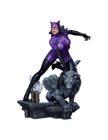 Tweeterhead Catwoman púrpura, estatua a escala 1/4
