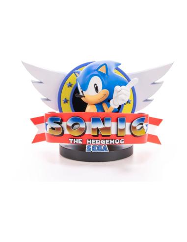 First 4 Figures Sonic the Hedgehog Estatua Sonic Title Screen 21 cm