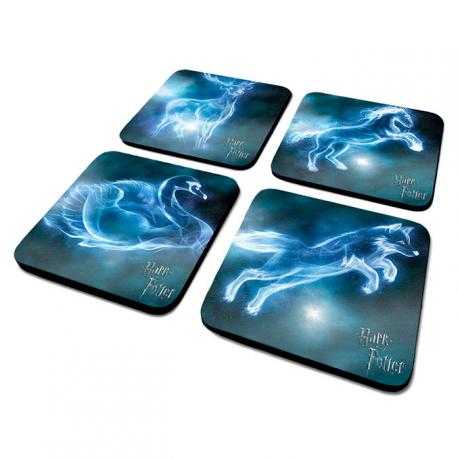 Set 4 posavasos Patronus Harry Potter