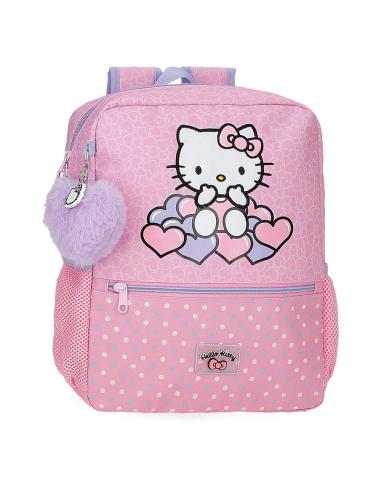 Mochila Hello Kitty con corazones y lunares