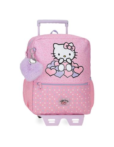 Mochila escolar con ruedas Hello Kitty
