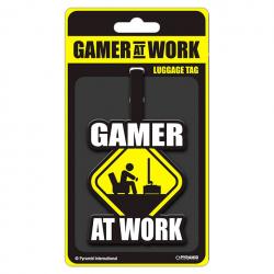 Etiqueta equipaje Gamer at Work Gaming