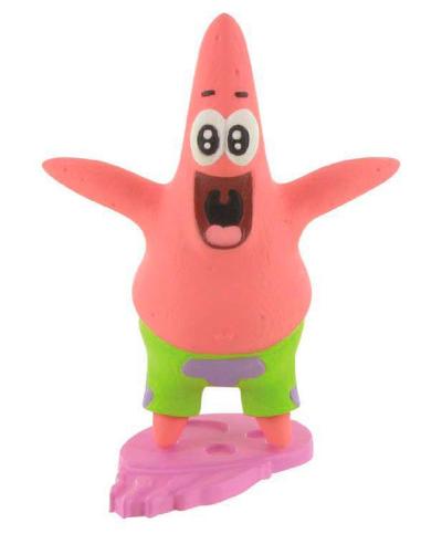 Minifigura Comansi de Bob Esponja y Patricio, 7 cm