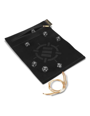 Enhance Enhance Tabletop Roll on a Scroll Bolsa con dados Negro