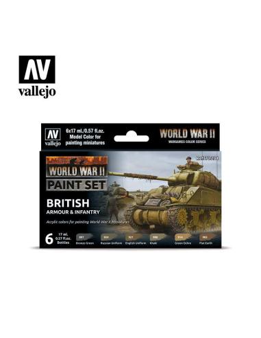 Vallejo Colores para infantería acorazada británica