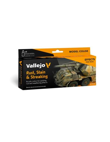 Set Vallejo de manchas de óxido para maquetas