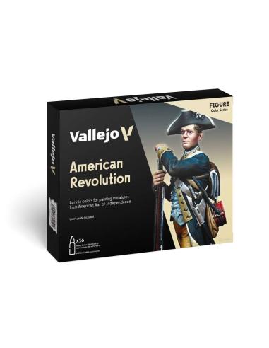 Set de pinturas para modelismo Revolución Americana de Vallejo