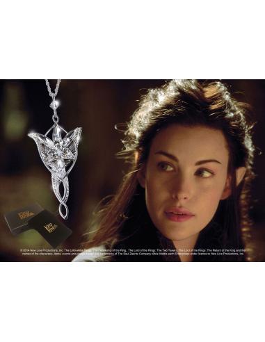 Noble Collection El Señor de los Anillos Colgante Arwen´s Evenstar (bañado en plata)