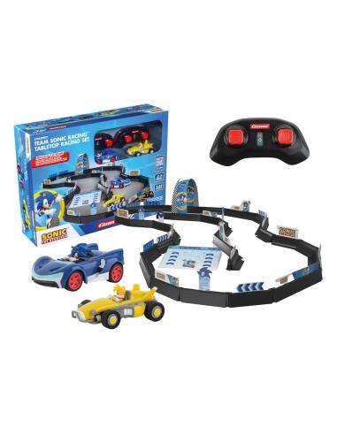 Carrera Sonic the Hedgehog coche teledirigido RC 1/43 2,4 GHz Tabletop Racing Set