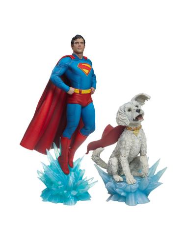 Estatuas premium de Superman y Krypto