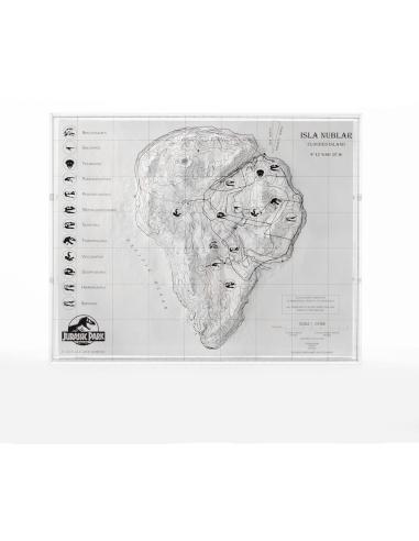 Mapa de Nublar de Toynami Jurassic Park