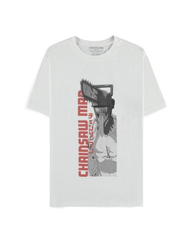Difuzed Chainsaw Man Camiseta Chainsaw Man White talla XL