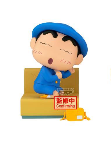 BANPRESTO Figura Shinnosuke Nakayoshi Memories Let&#39;s Go To Kindergarten Crayon Shinchan 10cm