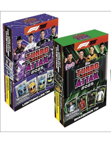 Topps/Merlin Fórmula 1 Turbo Attax TCG 2025 F1 Mega Tin Display (6) *Edición Alemán*