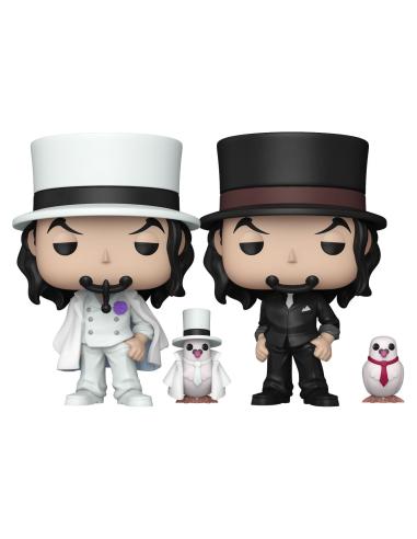 Funko *heo Exclusive Edition* One Piece POP!&Buddy Animation Vinyl Figuren Rob Lucci with Hattori w/Chase 10 cm Surtido (6)