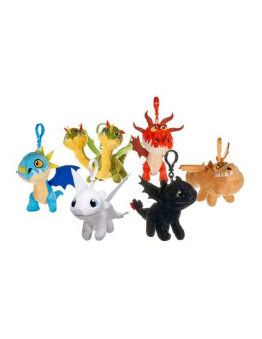 Joy Toy (IT) Cómo entrenar a tu dragón 3 Llaveros Peluche 10 cm Surtido (12)