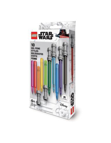 Joy Toy (IT) LEGO Star Wars Pack de 10 Bolígrafos de gel Sable de Luz