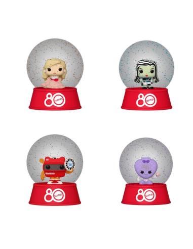 Funko Mattel by Loungefly Chapas esmaltadas Blind Snowglobes Retro Toy Expositor (12)