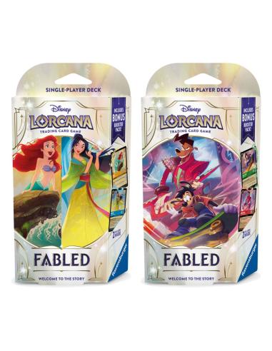 Ravensburger Disney Lorcana TCG Fabled Mazos de Inicio Expositor (8) *Edición Inglés*