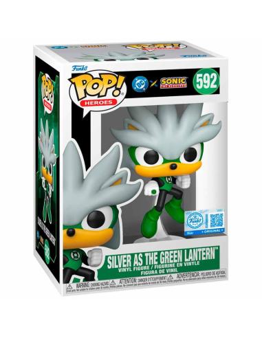 FUNKO Figura POP Sonic The Hedgehog DC Comics Silver As the Green Lantern Exclusive