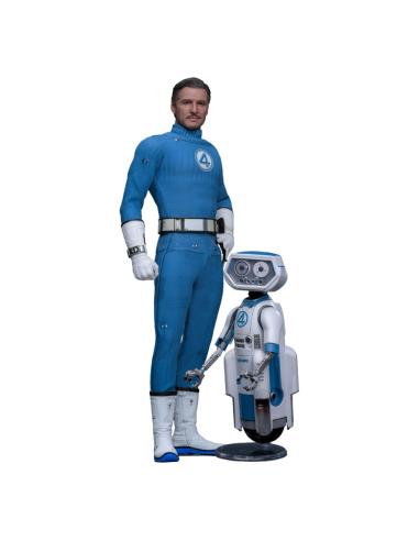 Hot Toys Los Cuatro Fantásticos: primeros pasos Pack de 2 Figuras Movie Masterpiece 1/6 Mister Fantastic & H.E.R.B.I.E. 30 cm