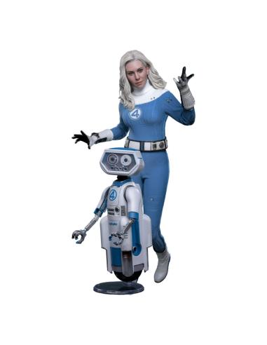 Hot Toys Los Cuatro Fantásticos: primeros pasos Pack de 2 Figuras Movie Masterpiece 1/6 Invisible Woman & H.E.R.B.I.E. 28 cm