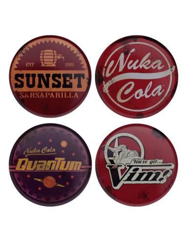FaNaTtik Fallout Pack de 4 Posavasos Metal Drinks