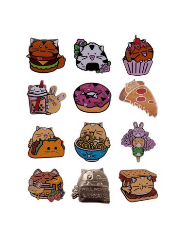 FaNaTtik Fuzzballs Chapas Mystery Pin Badge Expositor (12)