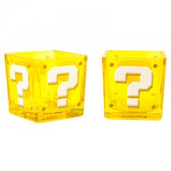 Vasos cuadrados Question Block Super Mario Nintendo